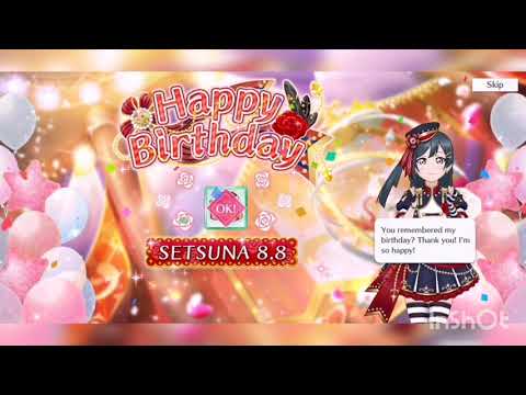 Happy Birthday! Setsuna!🎉 Yuki Setsuna&#039;s Birthday Video | SIFAS Birthday Video