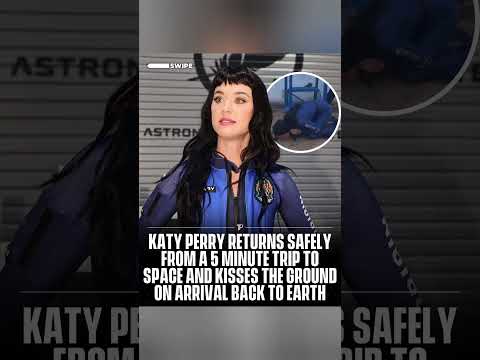 Katy Perry Returns Safely from 5-Minute Space Trip! 🌍🚀 (Emotional Ground Kiss)&quot;