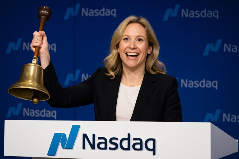 Софи Шерер звони у Nasdaq, пробијајући стаклене плафоне и покрећући нову еру за жене у финансијама